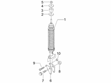 Hintere Radaufhängung - Stoßdämpfer
