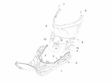 Mittlere Verklaidung - Fußraster