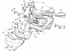 Vorderes Handschuhfach  - Schild-Rückseite