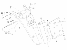 Hinterabdeckung - Kotflügellappen