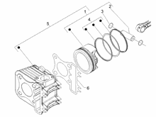 Einheit Zylinder-Kolben-Kolbenbolzen