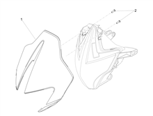 Windschild / Windschutzscheibe