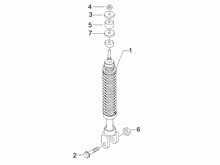 Hintere Radaufhängung - Stoßdämpfer