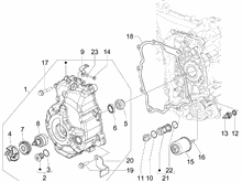 Schwungraddeckel - Ölfilter