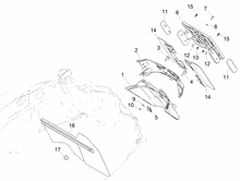 Hinterabdeckung - Kotflügellappen