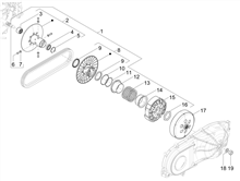 Getriebene riemenscheeiben