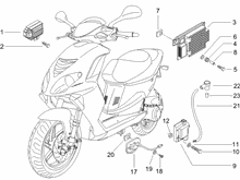 Spannungsreglerern - Elektronisches Steuergerern - Zündspule