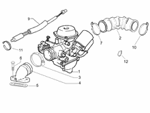 Vergaser, komplett - Ansaugstutzen