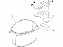 Schutzhelmgehäuse - Untersitz