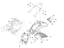 Hinteres schutzblech