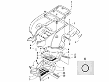 Hinterabdeckung - Kotflügellappen