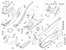 Mittlere Verklaidung - Fußraster