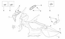 Rear headlight - Top box
