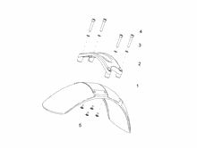 Vorderes Schutzblech-Stütze