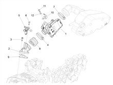 Drosselkörper - Einspritzdüse – Ansaugstutzen