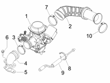 Vergaser, komplett - Ansaugstutzen