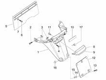 Hinterabdeckung - Kotflügellappen