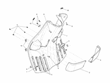 Vorderes Handschuhfach  - Schild-Rückseite