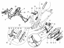 Mittlere Verklaidung - Fußraster