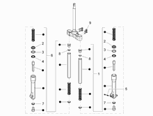 Vordere Radaufhängung/Federung - Stoßdämpfer
