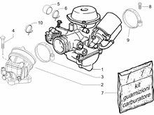 Vergaser, komplett - Ansaugstutzen