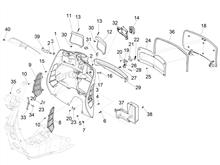 Vorderes Handschuhfach  - Schild-Rückseite