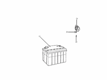Fernschalteren - Batterie - Hupe