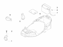 Fernschalteren - Batterie - Hupe