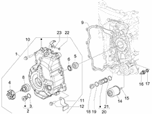 Schwungraddeckel - Ölfilter