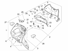 Vorderes Handschuhfach  - Schild-Rückseite