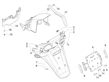 Hinterabdeckung - Kotflügellappen