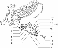 Befestigung schaltsegment