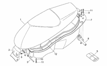 Rear headlight - Top box