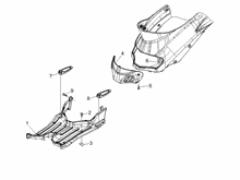 Mittlere Verklaidung - Fußraster