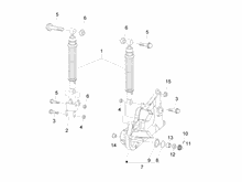 Hintere Radaufhängung - Stoßdämpfer