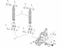 Hintere Radaufhängung - Stoßdämpfer