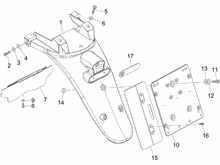 Hinterabdeckung - Kotflügellappen