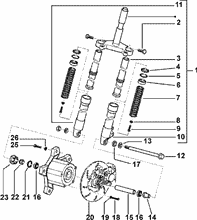 Lenker Bauteile (Fahrzeuge mit scheibenbremse hinten)