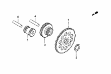 Stoßabfangendes vorgelegerad