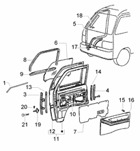 Bowdenzüge Hintere bremse-km-zähler-starter