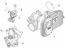 Drosselkörper - Einspritzdüse – Ansaugstutzen