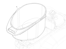 Schutzhelmgehäuse - Untersitz