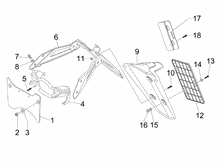 Hinterabdeckung - Kotflügellappen