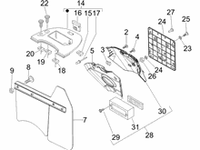 Hinterabdeckung - Kotflügellappen