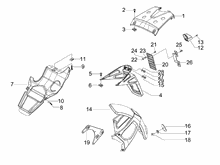 Hinterabdeckung - Kotflügellappen