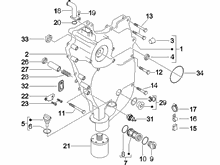 Schwungraddeckel - Ölfilter