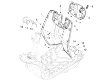 Vorderes Handschuhfach  - Schild-Rückseite