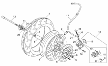 Hinterrad Scheibenbremse