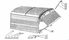 Kleine nabe-elastische verbindung hinterrad