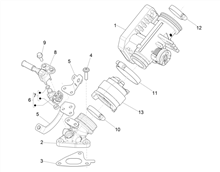 Drosselkörper - Einspritzdüse – Ansaugstutzen